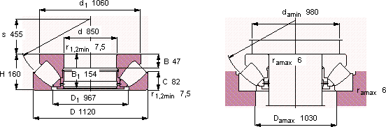 Подшипник 292/850 EM
