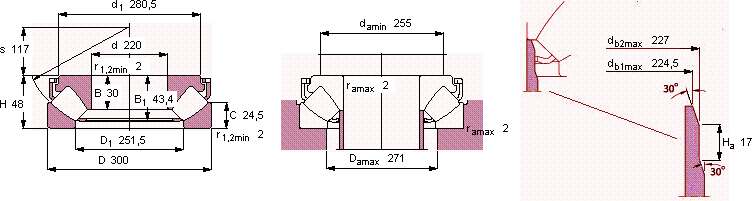 Подшипник 29244 E