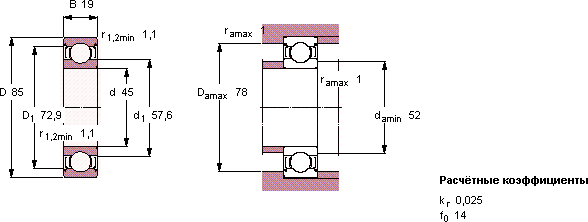 Подшипник E2.6209-2Z/C3