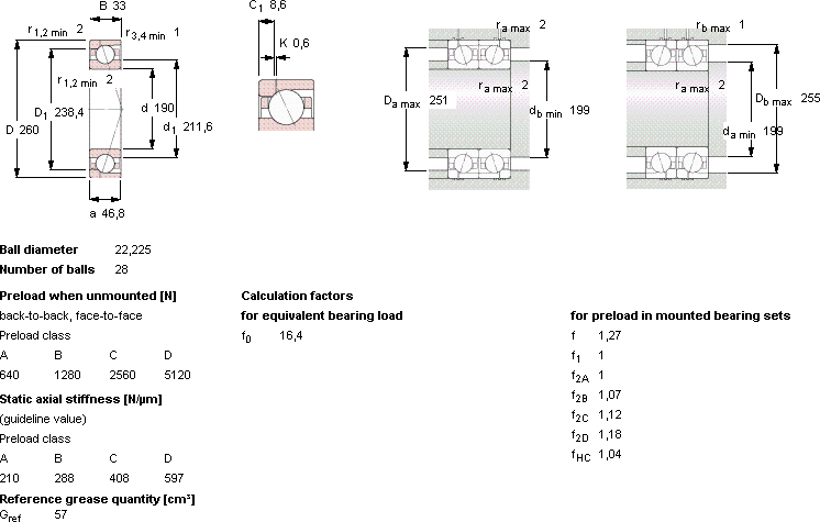Подшипник 71938 CD/HCP4AH1