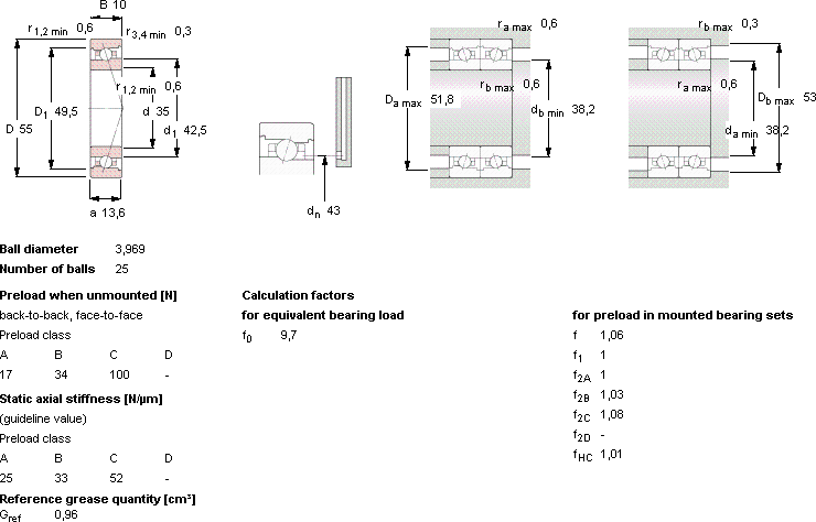 Подшипник 71907 CB/HCP4A