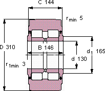 Опорный ролик NNTR 130x310x146.2ZL