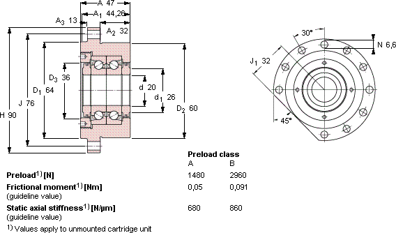 Подшипник FBSA 204/DB