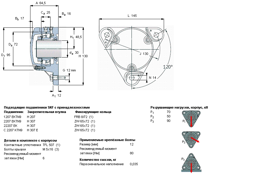 Корпус подшипника FNL 507 A