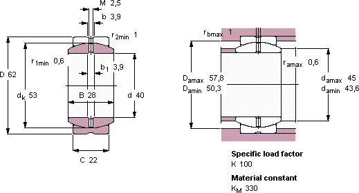 Подшипник GE 40 ES