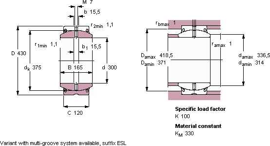 Подшипник GE 300 ES-2LS