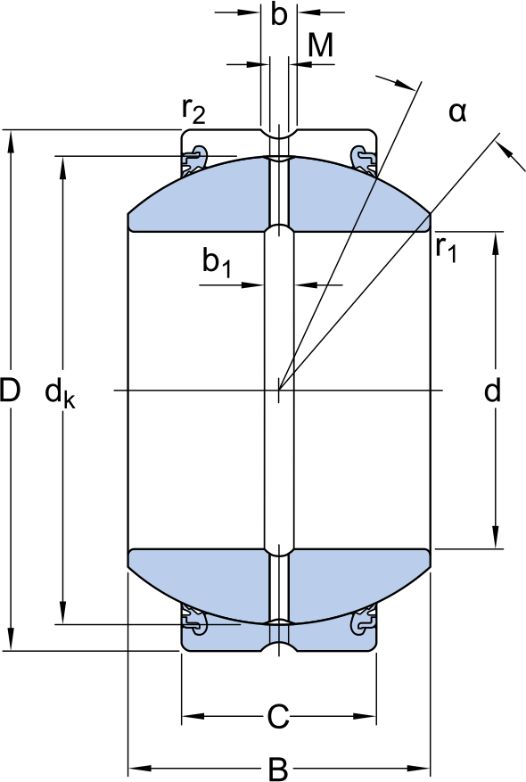 Подшипник GEH 60 ES-2LS