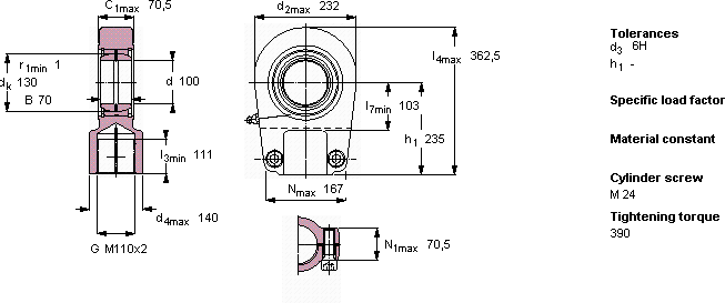 Подшипник SIR 100 ES