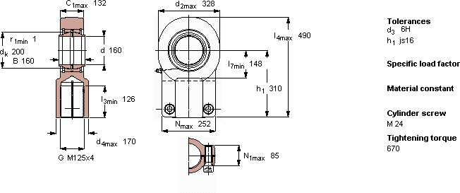 Подшипник SIQG 160 ES