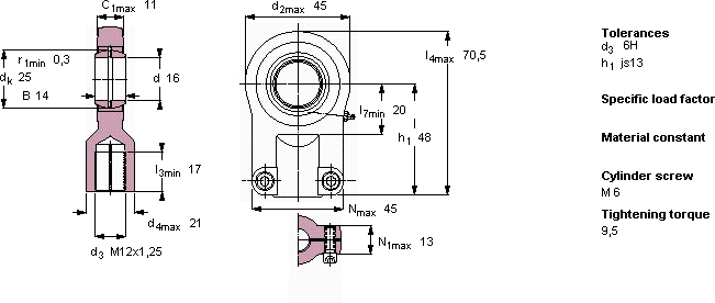 Подшипник SIJ 16 ES