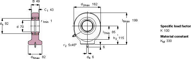 Подшипник SC 70 ES