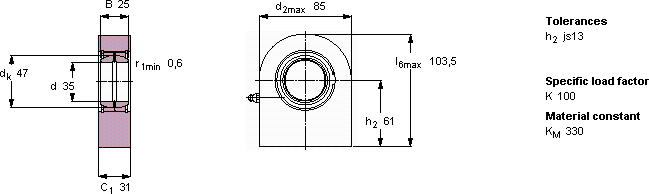 Подшипник SCF 35 ES