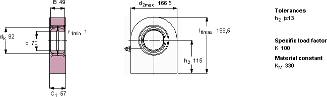 Подшипник SCF 70 ES