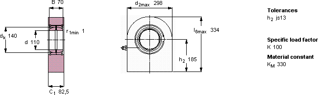 Подшипник SCF 110 ES
