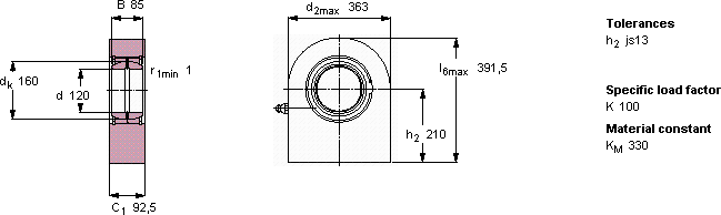 Подшипник SCF 120 ES