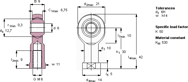 Подшипник SIKB 6 F