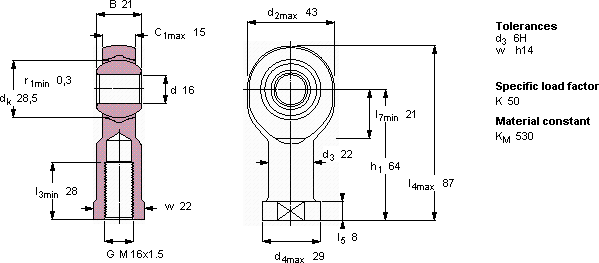 Подшипник SIKB 16 F/VZ019