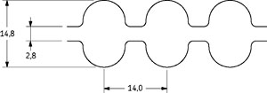 Ремень SKF PHG DA-2310-14M-40