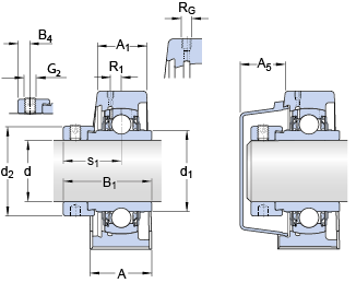 Подшипник или подшипниковый узел типа Y P2BT 111-WF