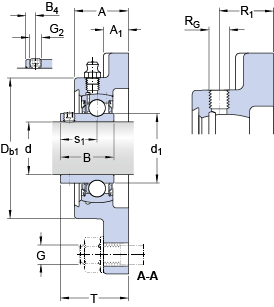 Подшипник или подшипниковый узел типа Y F4B 010-RM