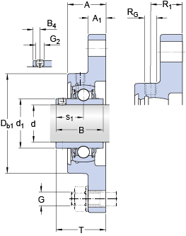 Подшипник или подшипниковый узел типа Y F2B 010-TF-AH