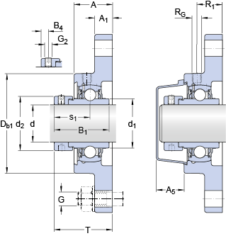 Подшипник или подшипниковый узел типа Y F2B 104-WF