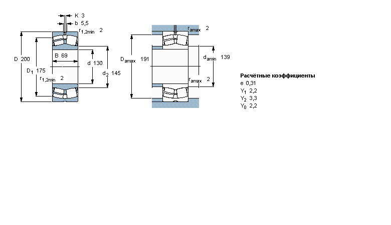 Подшипник 24026 CC/C3W33