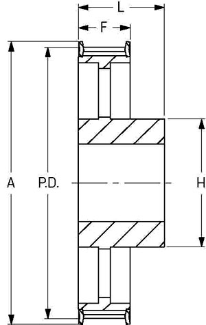 Шкив SKF PHP 48H300RSB