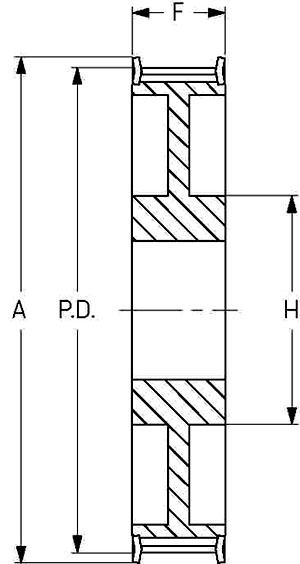 Шкив SKF PHP 48-14M-55RSB