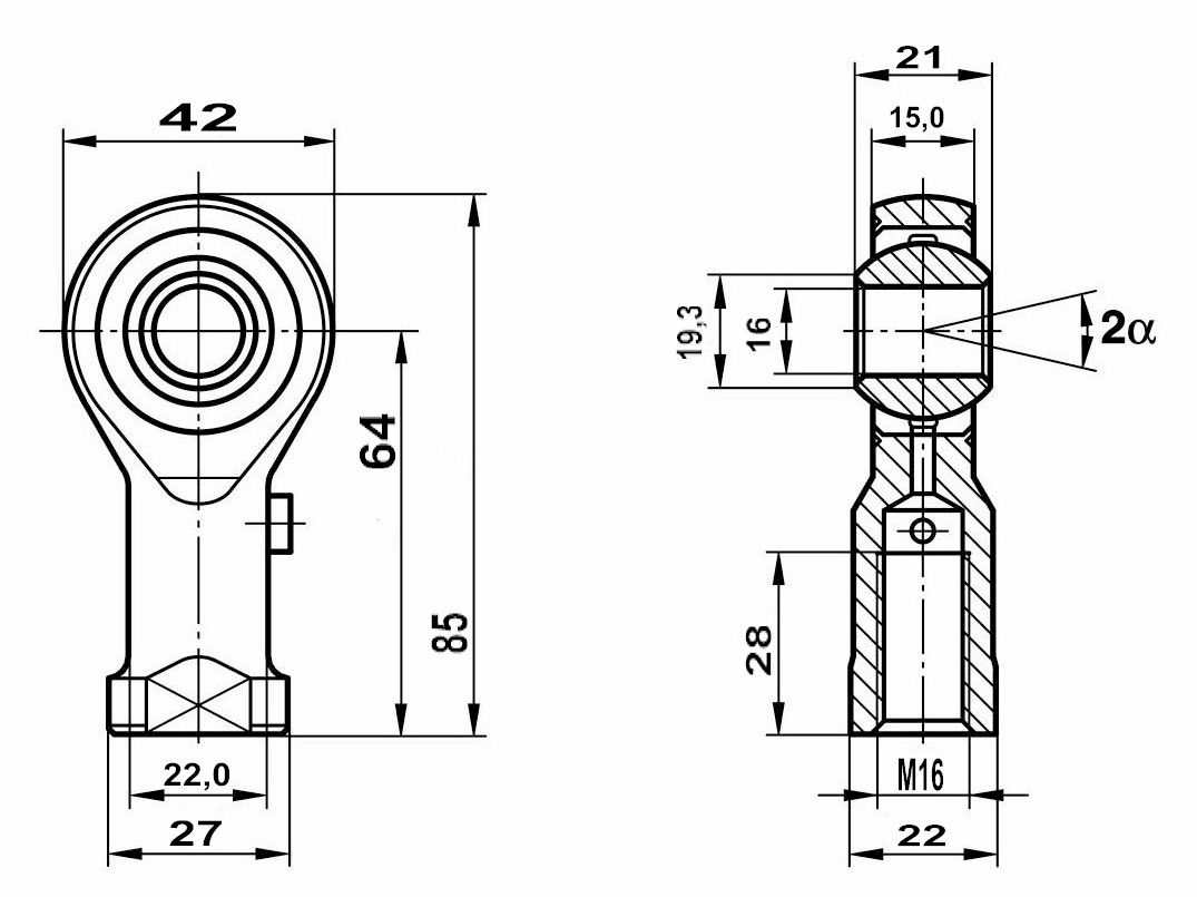 Подшипник GIS 16 Fluro