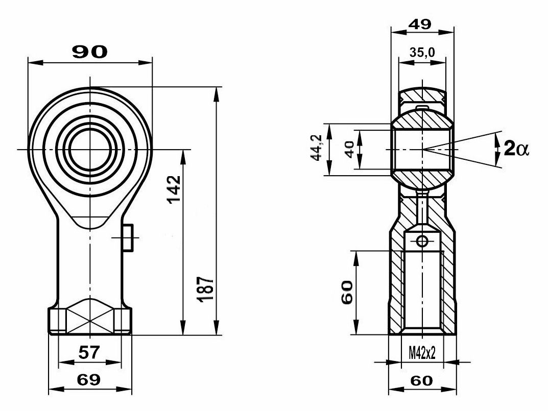 Подшипник GIS 40 Fluro