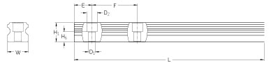 Линейная направляющая SKF LLTHR 15 4000 P3-C030