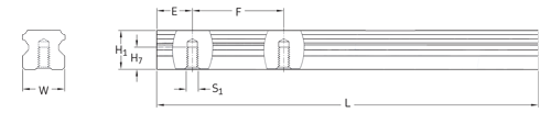 Линейная направляющая SKF LLTHR 45 4000 P5 HD D4