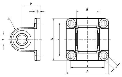 Линейная направляющая SKF ATTACHMENT REAR 590-40 (MP-9)