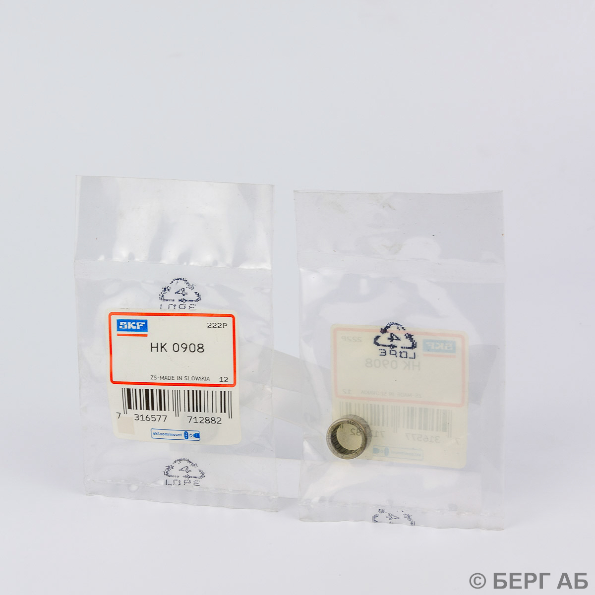 Производитель: SKF</br>Игольчатые подшипники HK 0908