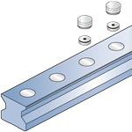 Линейная направляющая SKF VP-LLUHZ 55 STEEL-PLUG