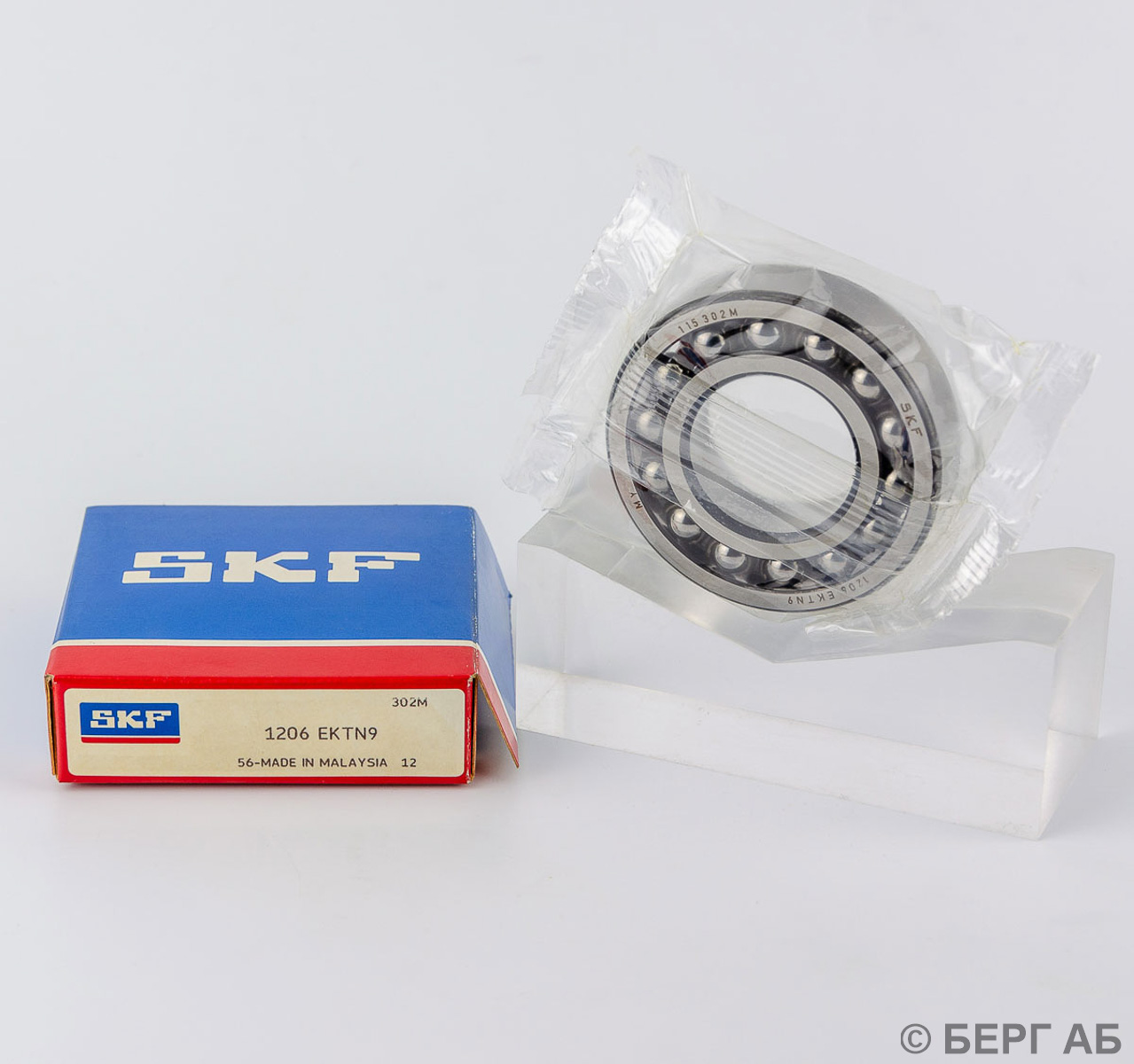 Производитель: SKF</br>Самоустанавливающиеся шариковые подшипники 1206 EKTN9