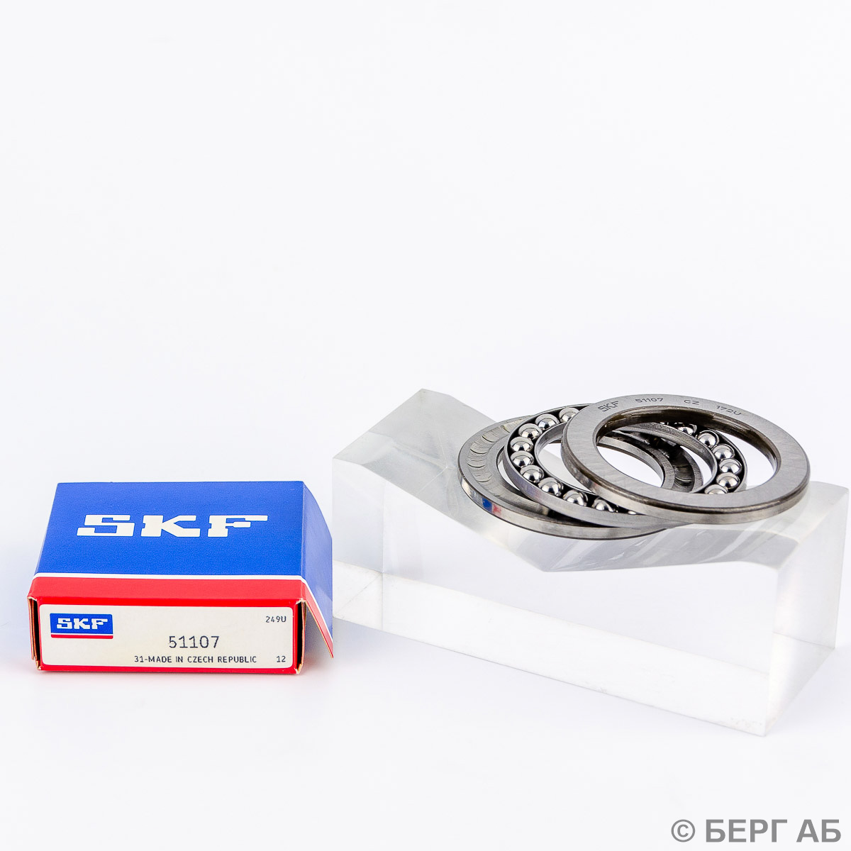 Производитель: SKF</br>Упорные подшипники. Упорные шарикоподшипники. 51107