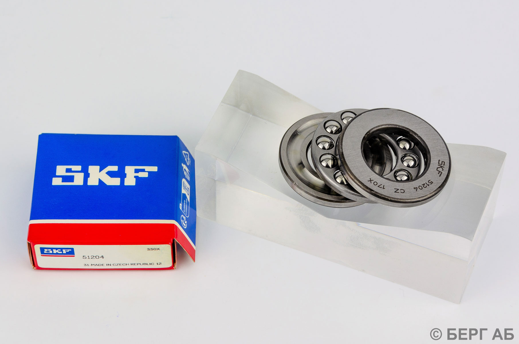 Производитель: SKF</br>Упорные подшипники. Упорные шарикоподшипники. 51204