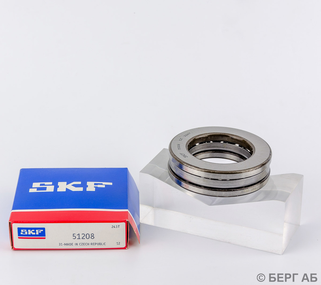 Производитель: SKF</br>Упорные подшипники. Упорные шарикоподшипники. 51208