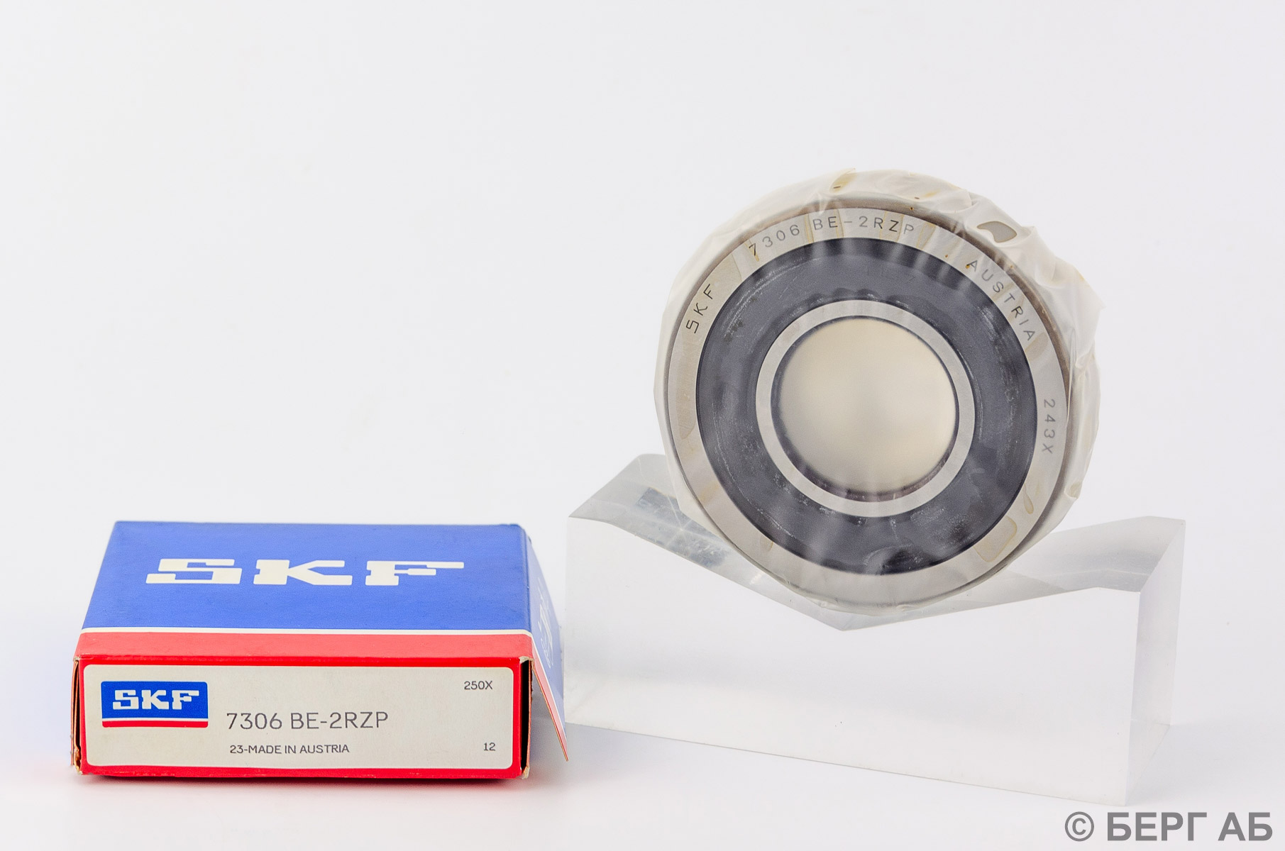Производитель: SKF</br>Радиально-упорные шариковые подшипники 7306 BE-2RZP