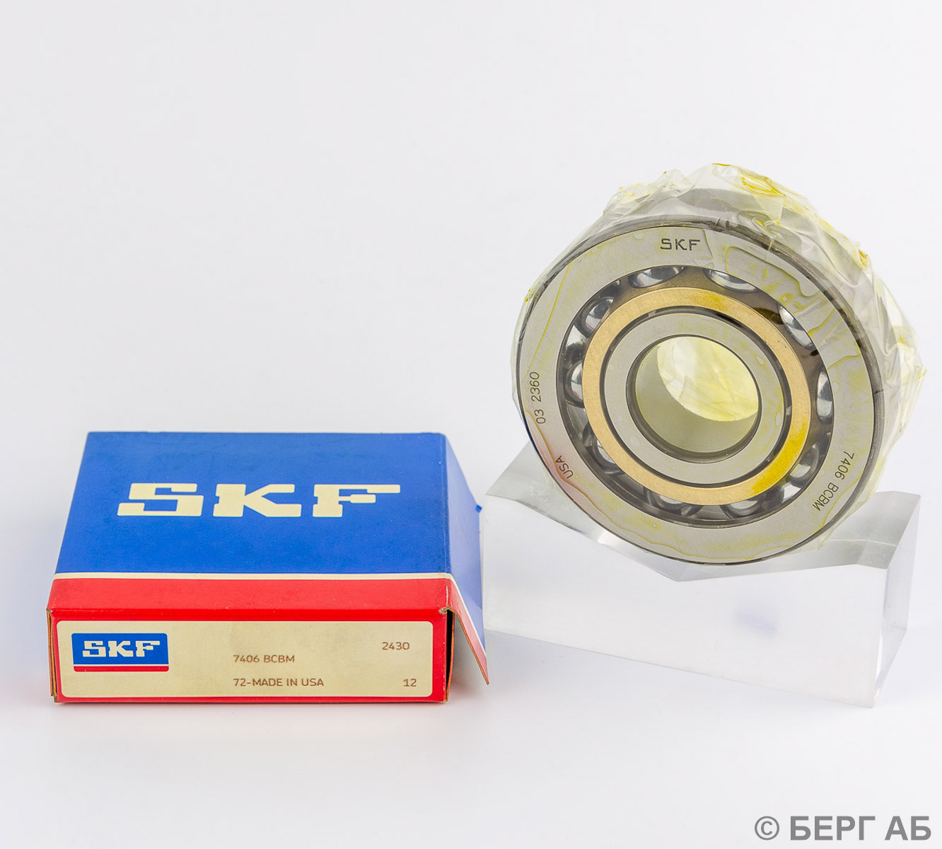 Производитель: SKF</br>Радиально-упорные шариковые подшипники 7406 BCBM