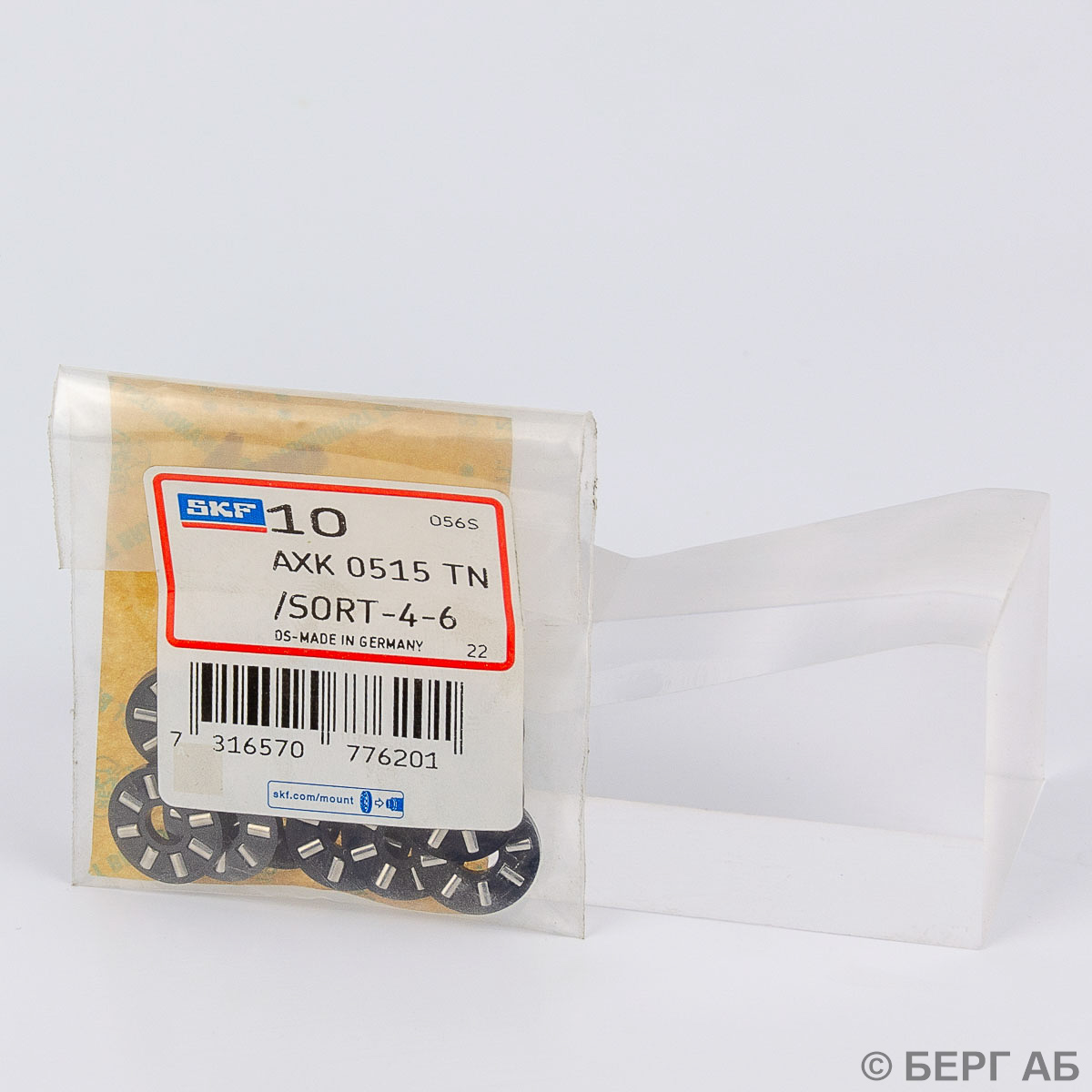 Производитель: SKF</br>Игольчатые подшипники AXK 0515 TN
