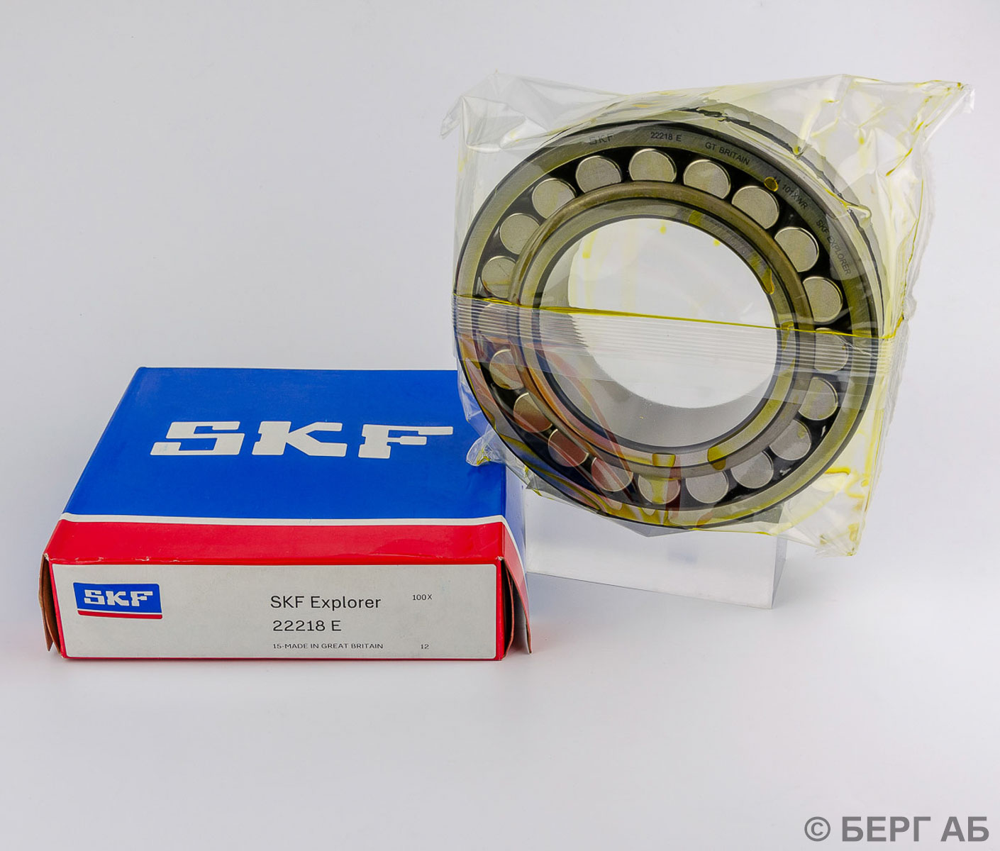 Производитель: SKF</br>Сферические подшипники. Сферические роликоподшипники. 22218 E