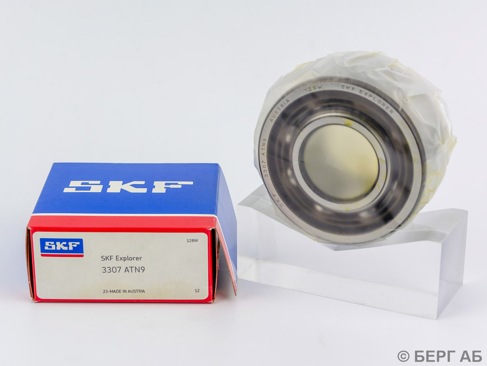 Производитель: SKF</br>Двухрядные радиально-упорные шариковые подшипники 3307 ATN9