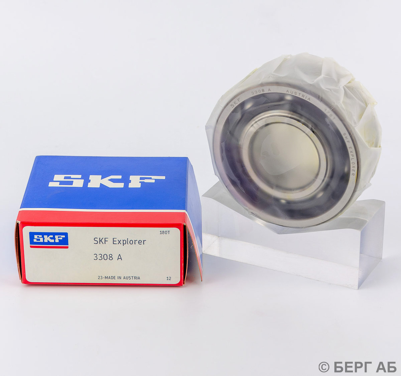 Производитель: SKF</br>Двухрядные радиально-упорные шариковые подшипники 3308 A