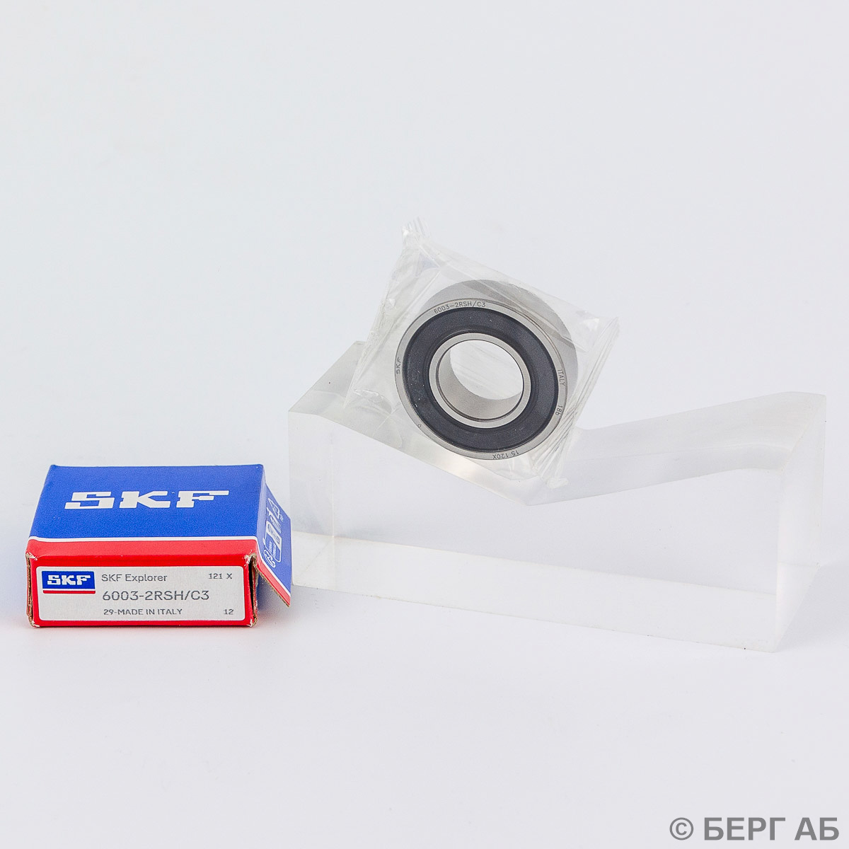 Радиальный шарикоподшипник с уплотнениями</br>Производство SKF 6003-2RSH/C3 spec SKF
