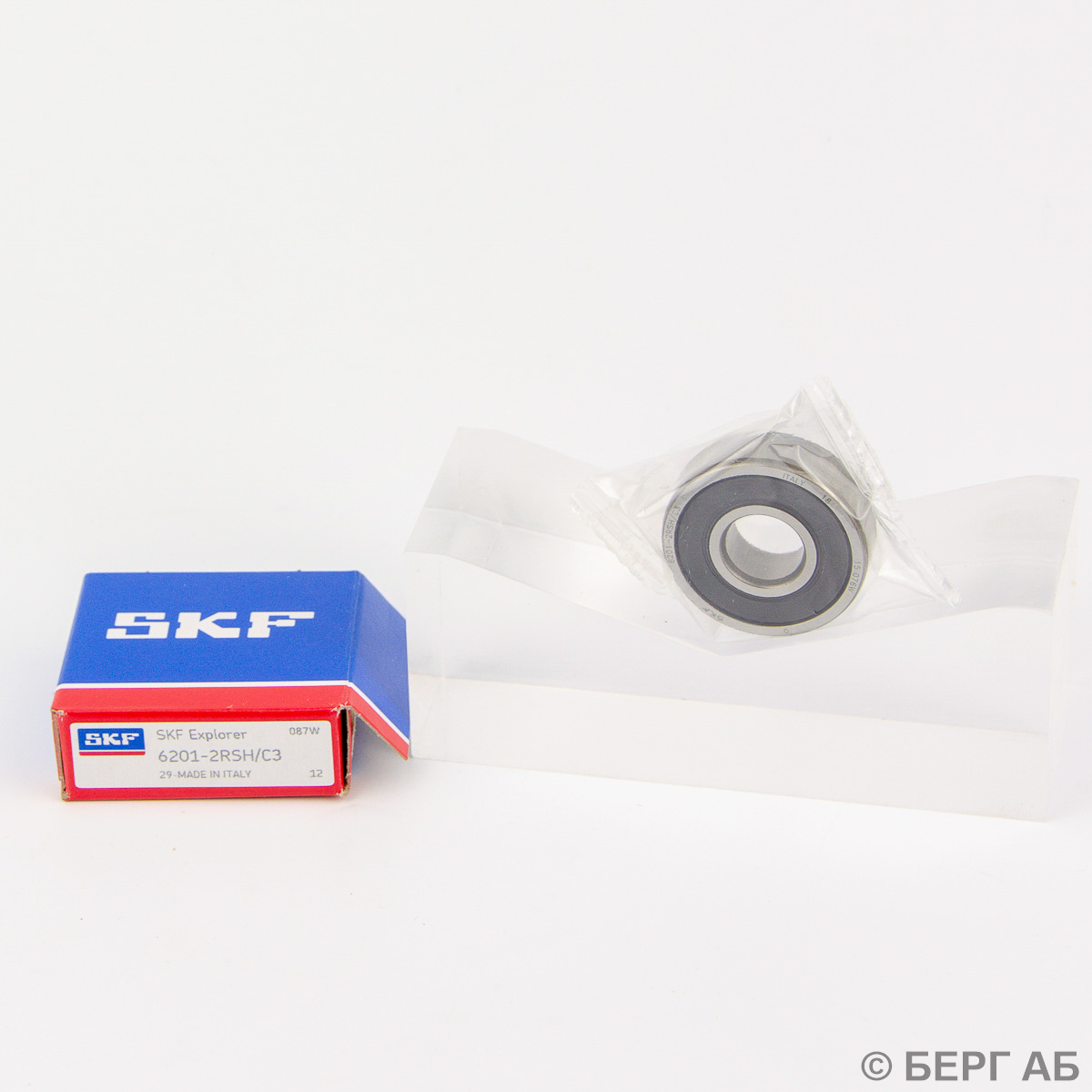 Радиальный шарикоподшипник с уплотнениями</br>Производство SKF 6201-2RSH/C3 spec SKF
