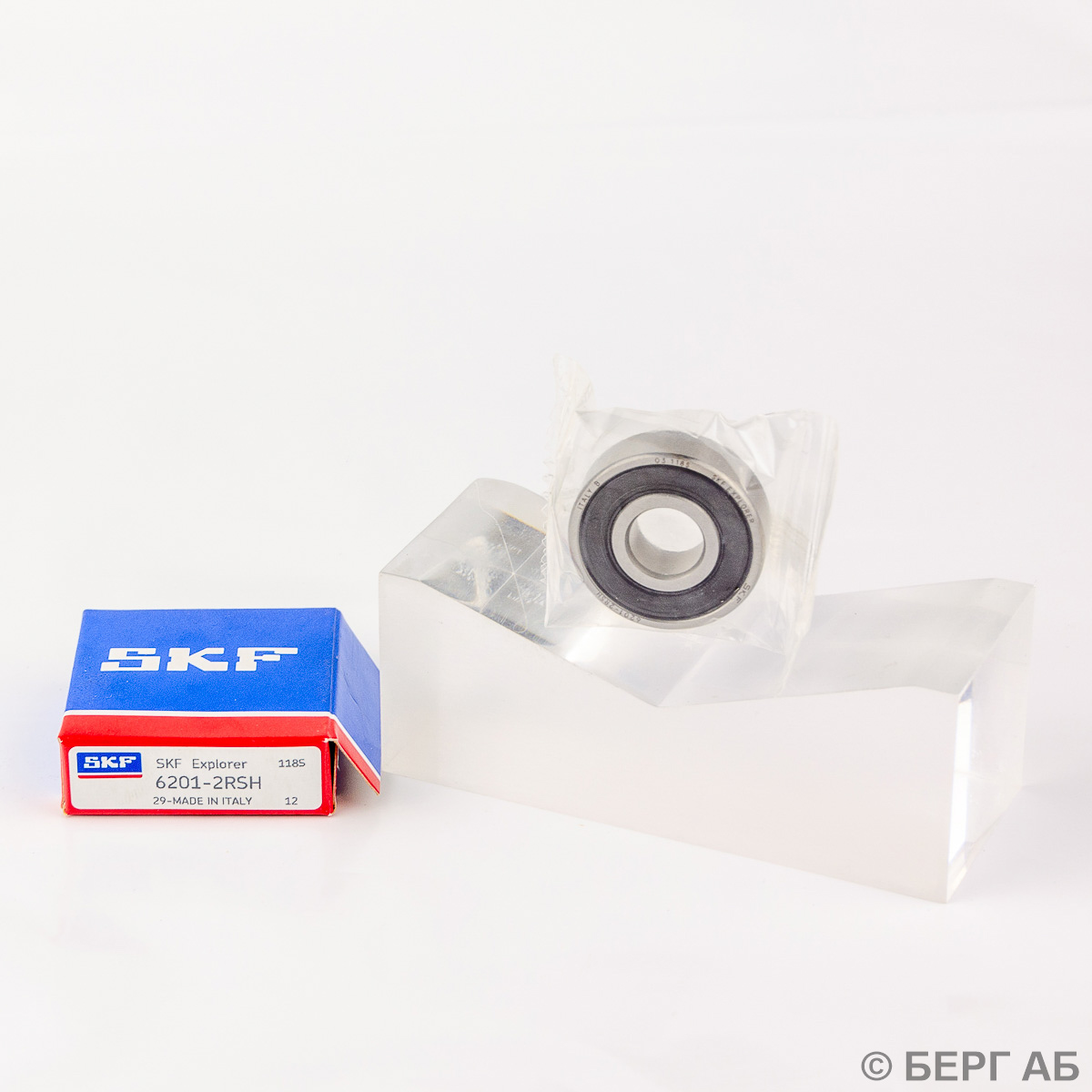Производитель: SKF</br>Радиальные подшипники. 6201-2RSH