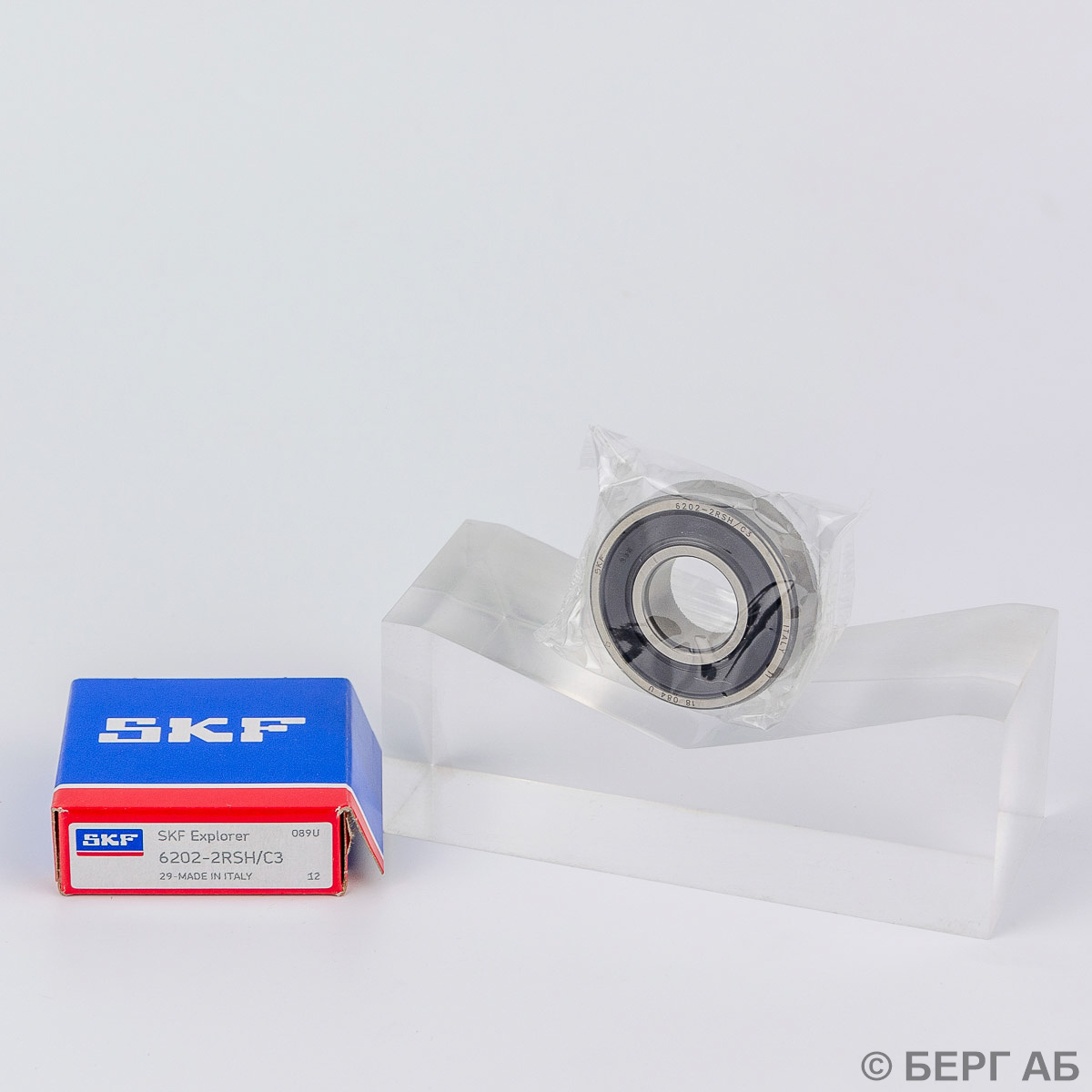 Производитель: SKF</br>Радиальные подшипники. 6202-2RSH/C3